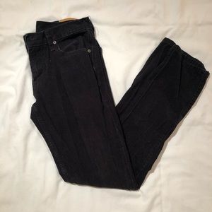 Black corduroy pants